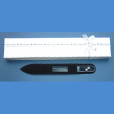 Gift set glass nail files Swarovski pattern Flower sv. VALENTINES