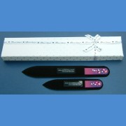 BOHEMIA gift set glass nail files Swarovski 2SW pattern 4-5 Gift sets Swarovski 