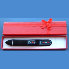 BOHEMIA gift set glass nail files Swarovski 2SW pattern 8-12 Gift sets Swarovski 