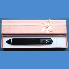 BOHEMIA Swarovski glass nail file – middle size 140/2mm, letter - "A" ALPHABET Swarovski