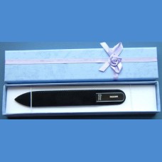 BOHEMIA Swarovski glass nail file – middle size 140/2mm, letter - "I" ALPHABET Swarovski