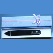 BOHEMIA Swarovski glass nail file – middle size 140/2mm, letter - "I" ALPHABET Swarovski