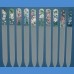 BOHEMIA Exclusive painted glass nail file, middle size 140/2 mm, sample No.1 Painted nail files