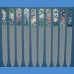 BOHEMIA Exclusive painted glass nail file, middle size 140/2 mm, sample No.3 Painted nail files