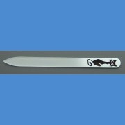 BOHEMIA Exclusive painted glass nail file, middle size 140/2 mm, sample No.7 Painted nail files