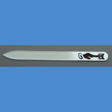 Skleněný pilnik malovaný střední 140/2mm Kočka vzor 6 Malované