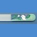 BOHEMIA Exclusive painted glass nail file, middle size 140/2 mm, sample No.5 Painted nail files