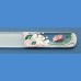BOHEMIA Exclusive painted glass nail file, middle size 140/2 mm, sample No.6 Painted nail files