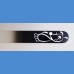 Painted glass nail file, middle size 140/2 mm, Dog pattern 5 Painted nail files