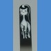 Exclusive glass file painted medium 140 / 2mm Cat pattern 6 Swarovski Painted nail files Swarovski