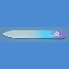 BOHEMIA Exclusive painted glass nail small size 90/2mm, pattern No. 3 Painted nail files Swarovski