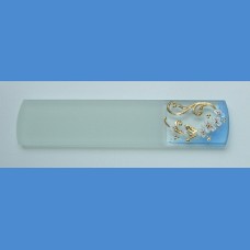 Exclusive decorated glass foot file, sample No.3   Painted nail files