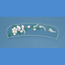 Exclusive decorated Arched glass nail file, sample No.1   Painted nail files