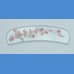 Exclusive decorated Arched glass nail file, sample No.1   Painted nail files