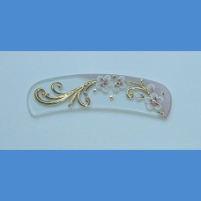Exclusive decorated Arched glass nail file, sample No.3   Painted nail files