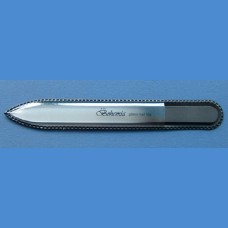 Glass nail file for men - middle size 140/2 mm - monochromatic For men