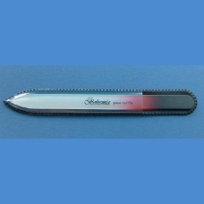BOHEMIA Glass nail file - middle for men size 140/2 mm - double colour For men