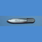 Glass nail file - small size for men 90/2 mm - monochromatic For men
