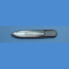 Glass nail file - small size for men 90/2 mm - monochromatic For men