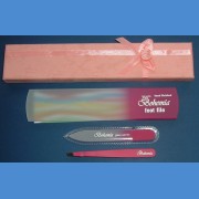 BOHEMIA gift pack - tweezer + foot file 160/8mm and small nail file 90/2mm Foot file