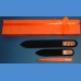 BOHEMIA Swarovski 2SW gift pack glass nail files + orange motive tweezer Tweezers and sets