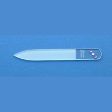 BOHEMIA sklenený pilník Swarovski malý 90/2mm vzor 14 S kameňmi Swarovski