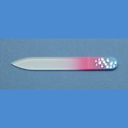 Skleněný pilník na nehty Swarovski malý 90/2mm vzor 35 S kameny Swarovski
