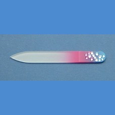 Skleněný pilník na nehty Swarovski malý 90/2mm vzor 37 S kameny Swarovski