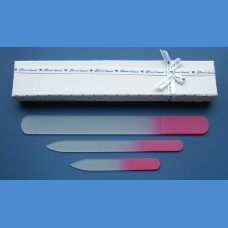 Gift set glass nail files 1+1+1 two colors Gift pack nails