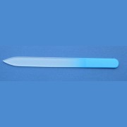 BOHEMIA Glass nail file - middle size 140/2 mm - double colour Basic line