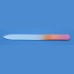BOHEMIA Glass nail file - middle size 140/2 mm - double colour Basic line