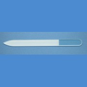 BOHEMIA Glass nail file - big size 200/3 mm - monochromatic Basic line