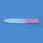 BOHEMIA Glass nail file - big size 200/3 mm - monochromatic Basic line