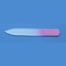 BOHEMIA Glass nail file - small size 90/2 mm - monochromatic Basic line