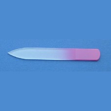 BOHEMIA Glass nail file - small size 90/2 mm - monochromatic Basic line