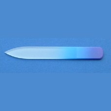 BOHEMIA Glass nail file - small size 90/2 mm - double colour Basic line