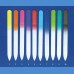 BOHEMIA Glass nail file - middle size 140/2 mm - monochromatic Basic line