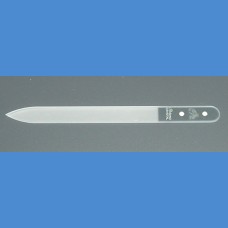 Middle size glass nail file sandblasted Swarovski 140/2mm, ZODIAK AQUARIUS Zodiacs